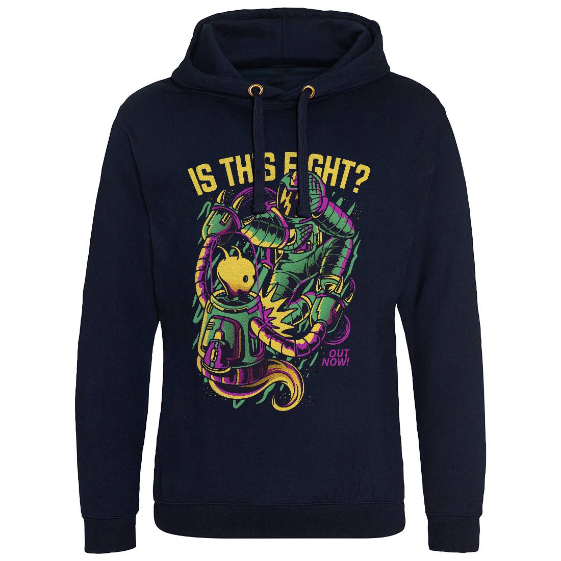 Robot Fight Mens Hoodie Without Pocket Space D625