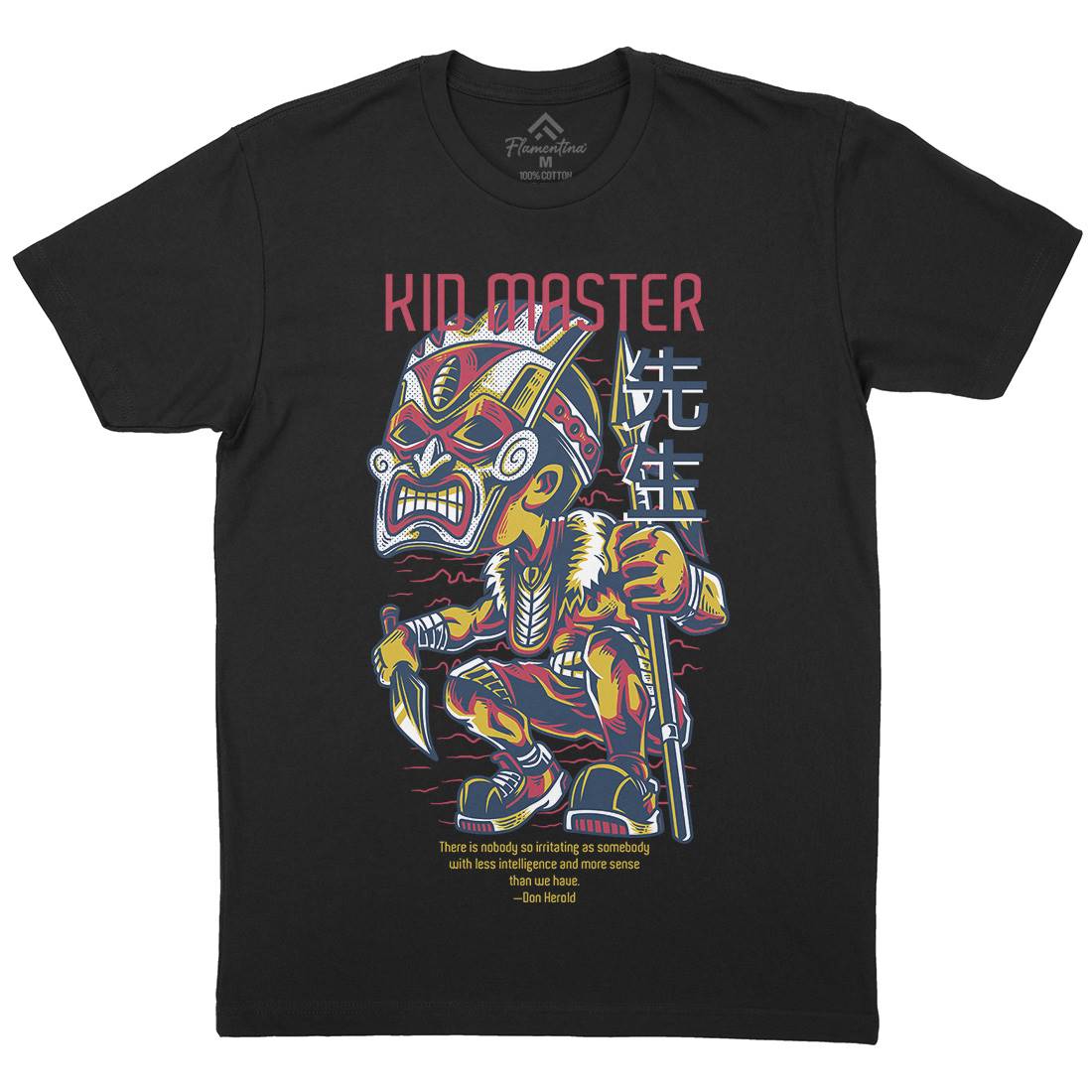 Kid Master Mens Crew Neck T-Shirt Horror D627