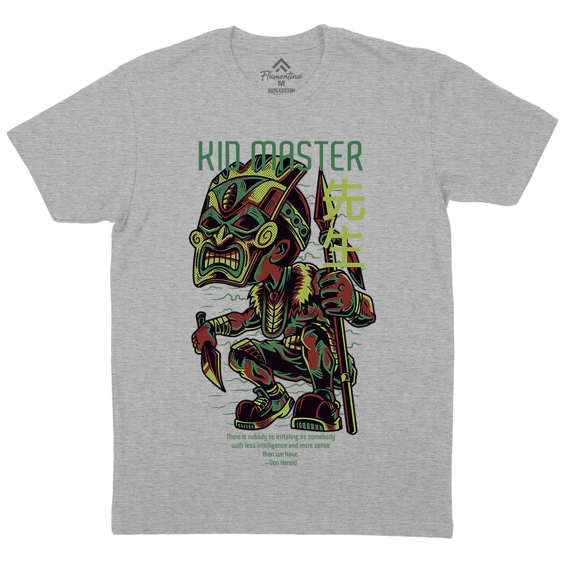 Kid Master Mens Crew Neck T-Shirt Horror D627