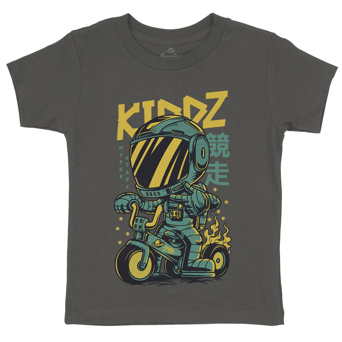 Kids Kids Organic Crew Neck T-Shirt Bikes D628