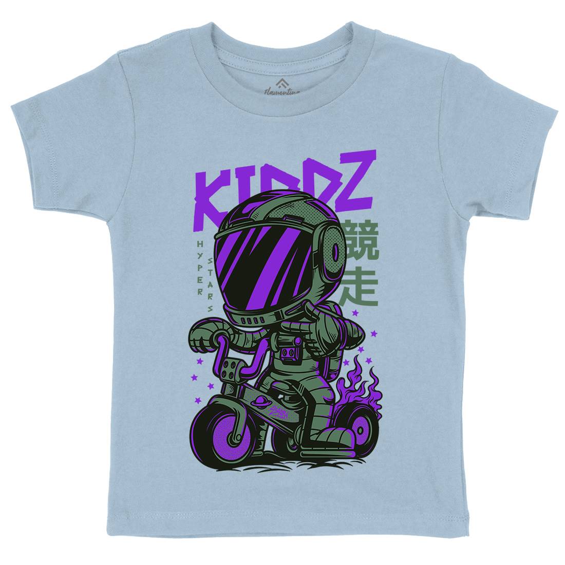 Kids Kids Crew Neck T-Shirt Bikes D628