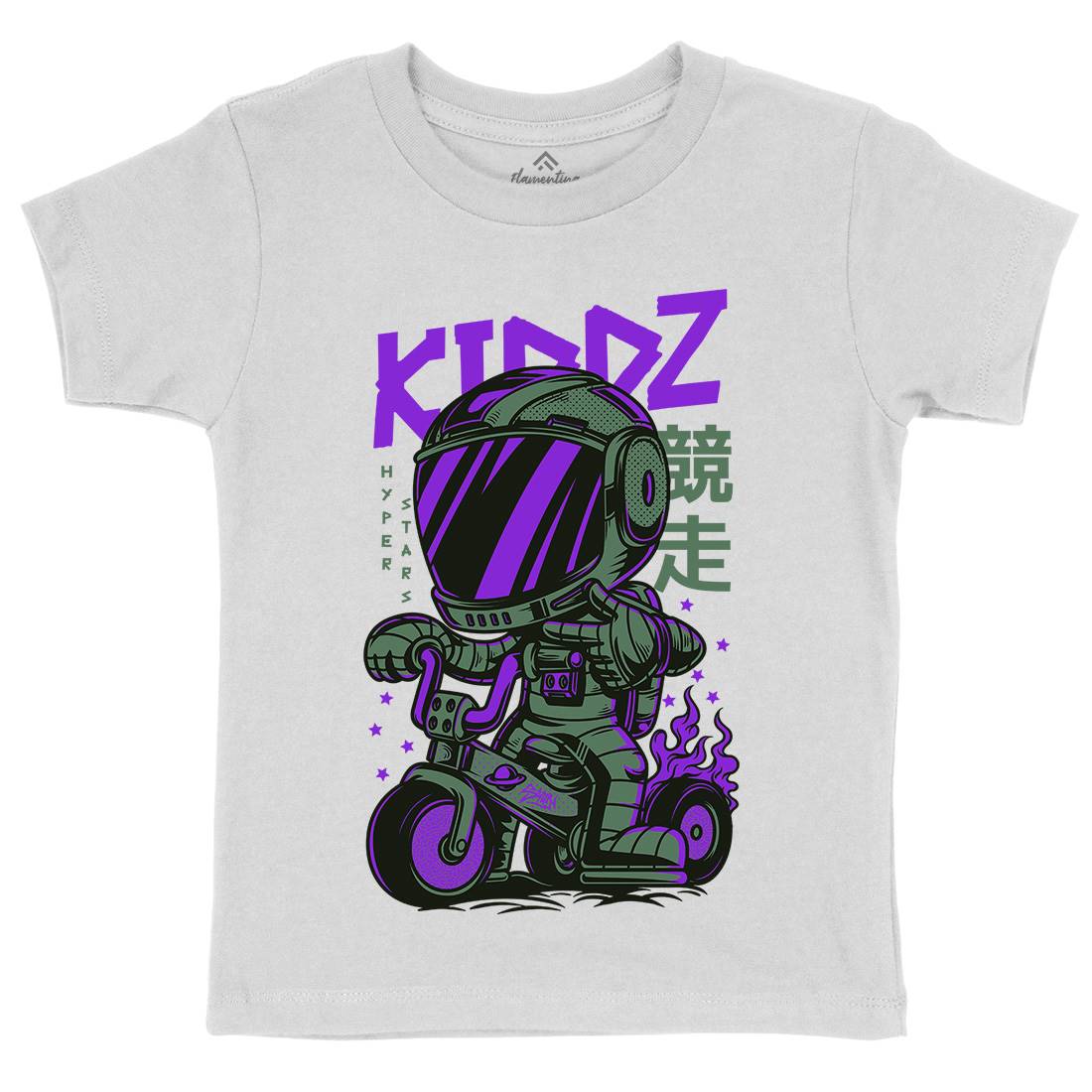 Kids Kids Organic Crew Neck T-Shirt Bikes D628