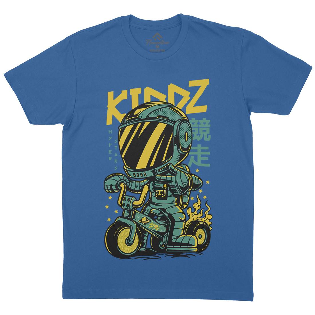 Kids Mens Crew Neck T-Shirt Bikes D628