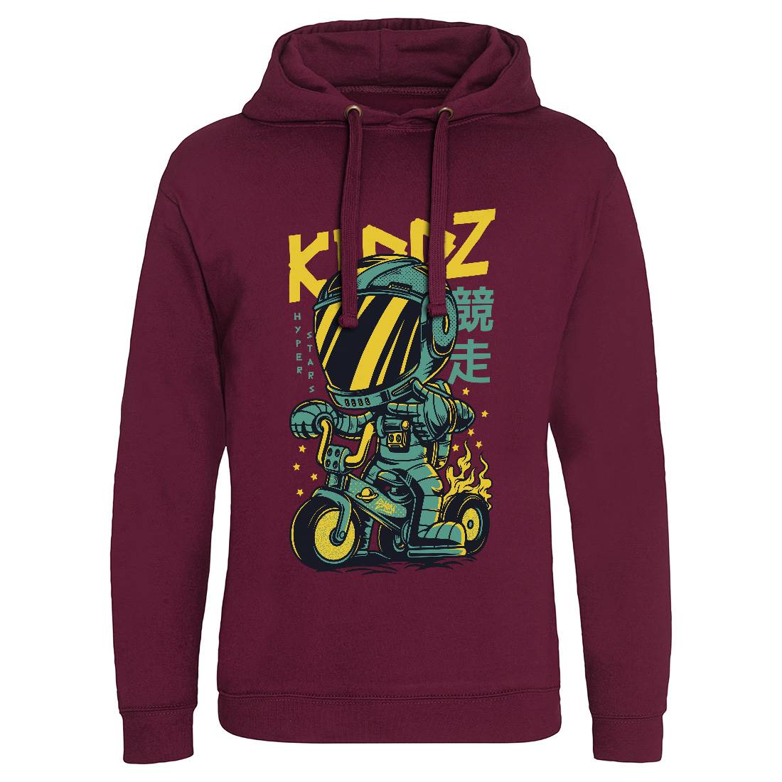Kids Mens Hoodie Without Pocket Bikes D628