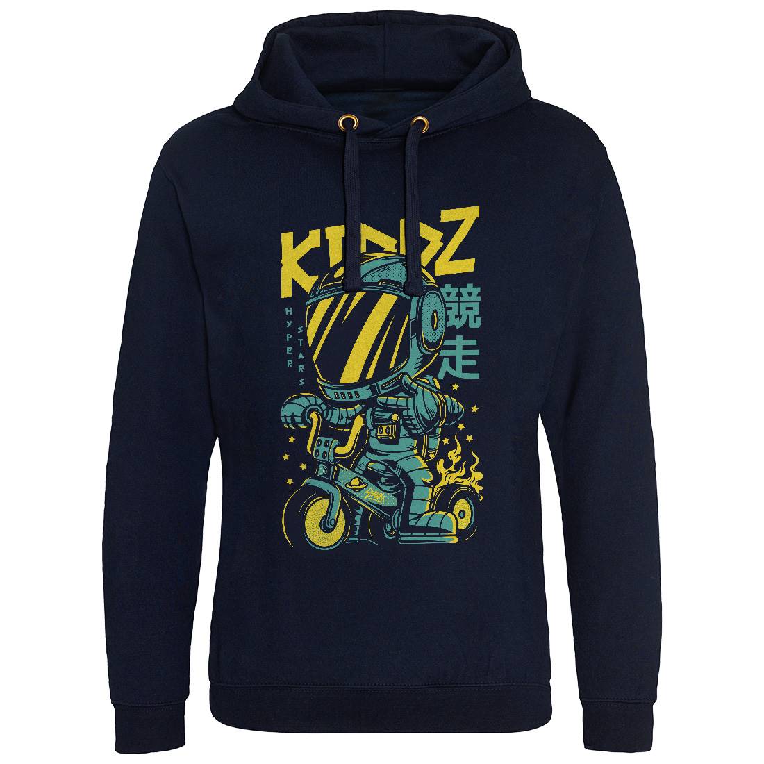 Kids Mens Hoodie Without Pocket Bikes D628