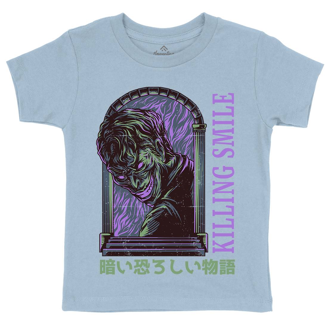 Killing Smile Kids Organic Crew Neck T-Shirt Horror D629