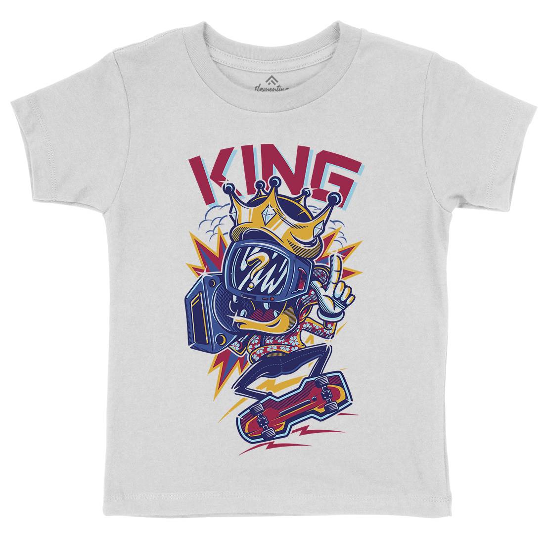 King Kids Crew Neck T-Shirt Skate D630