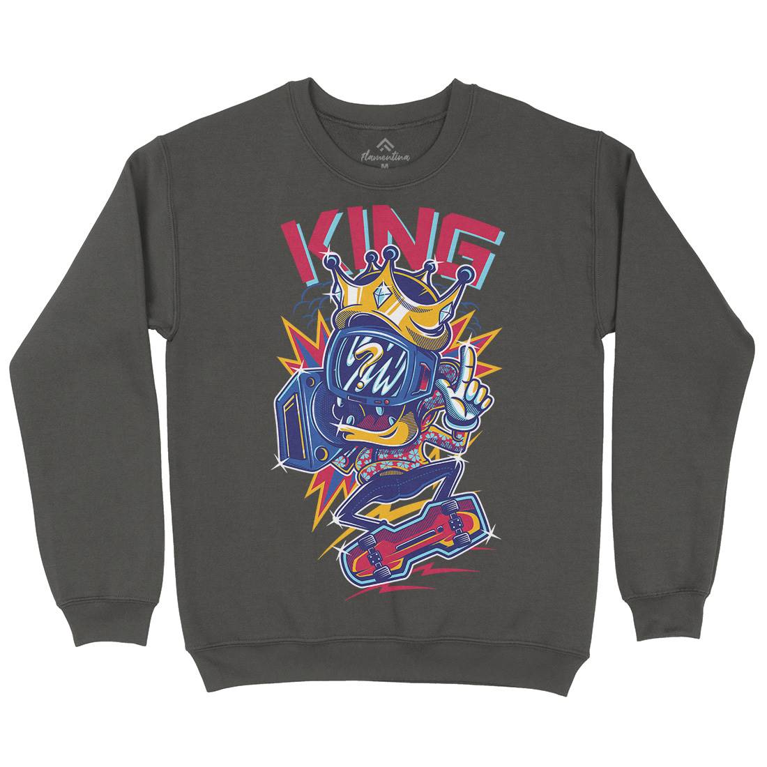 King Kids Crew Neck Sweatshirt Skate D630
