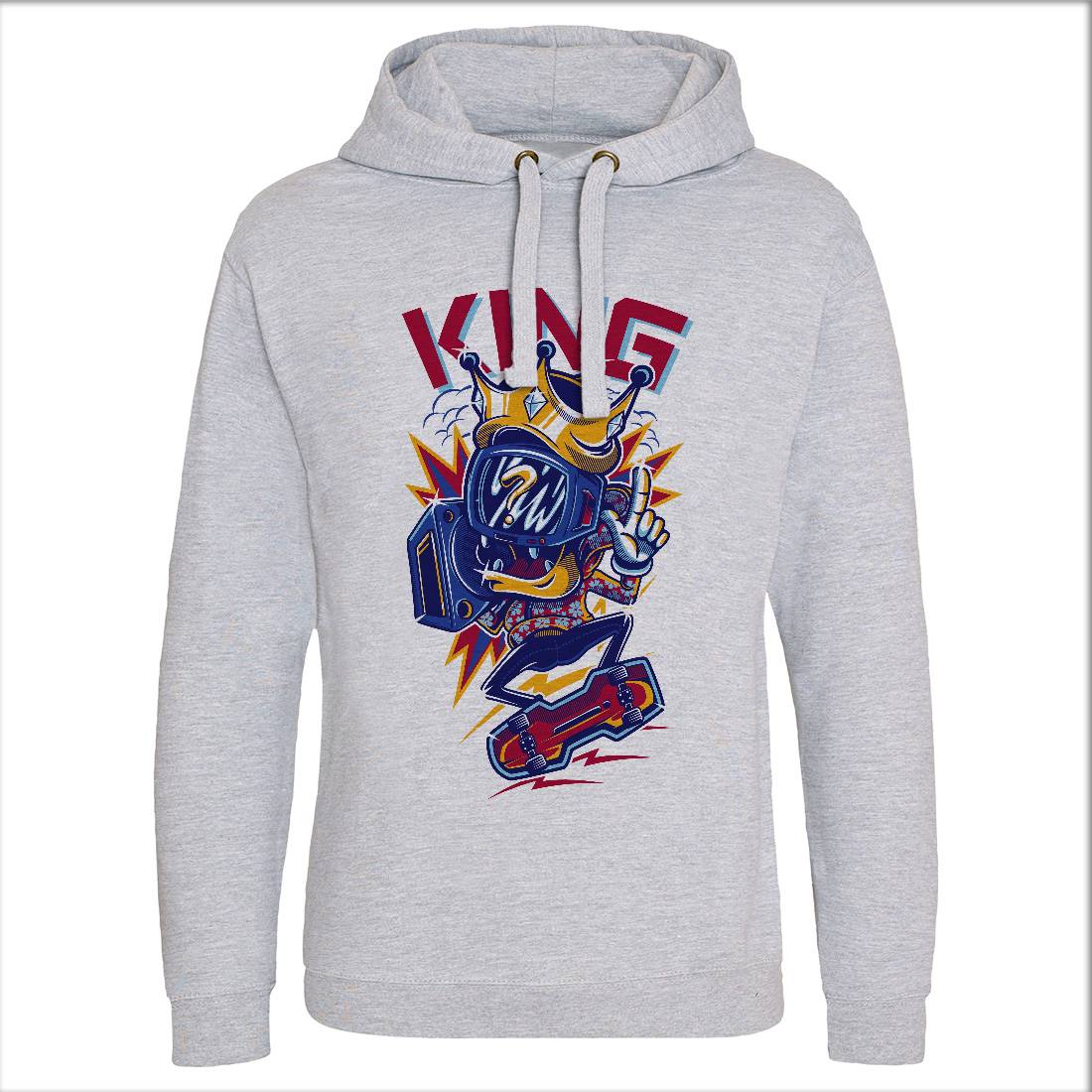 King Mens Hoodie Without Pocket Skate D630