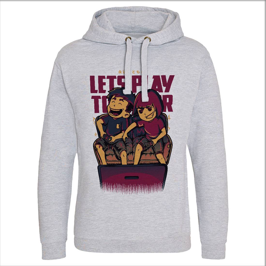 Lets Play Together Mens Hoodie Without Pocket Geek D635