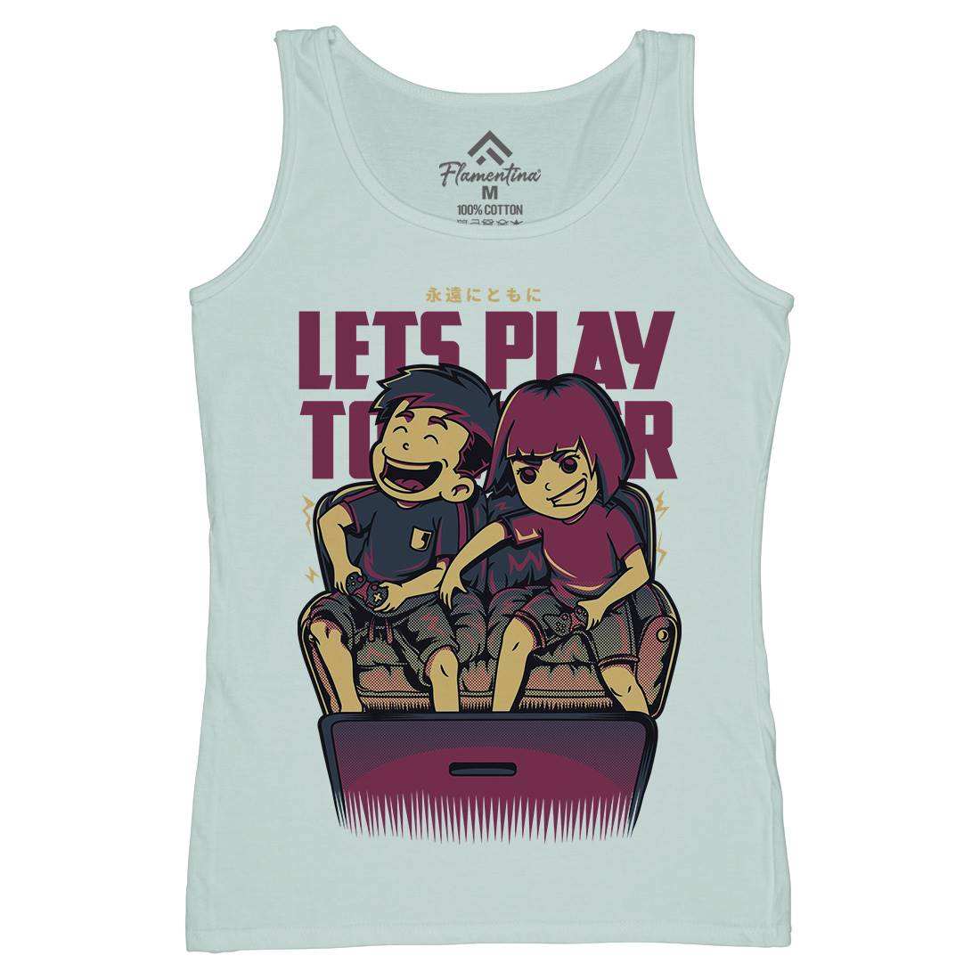 Lets Play Together Womens Organic Tank Top Vest Geek D635