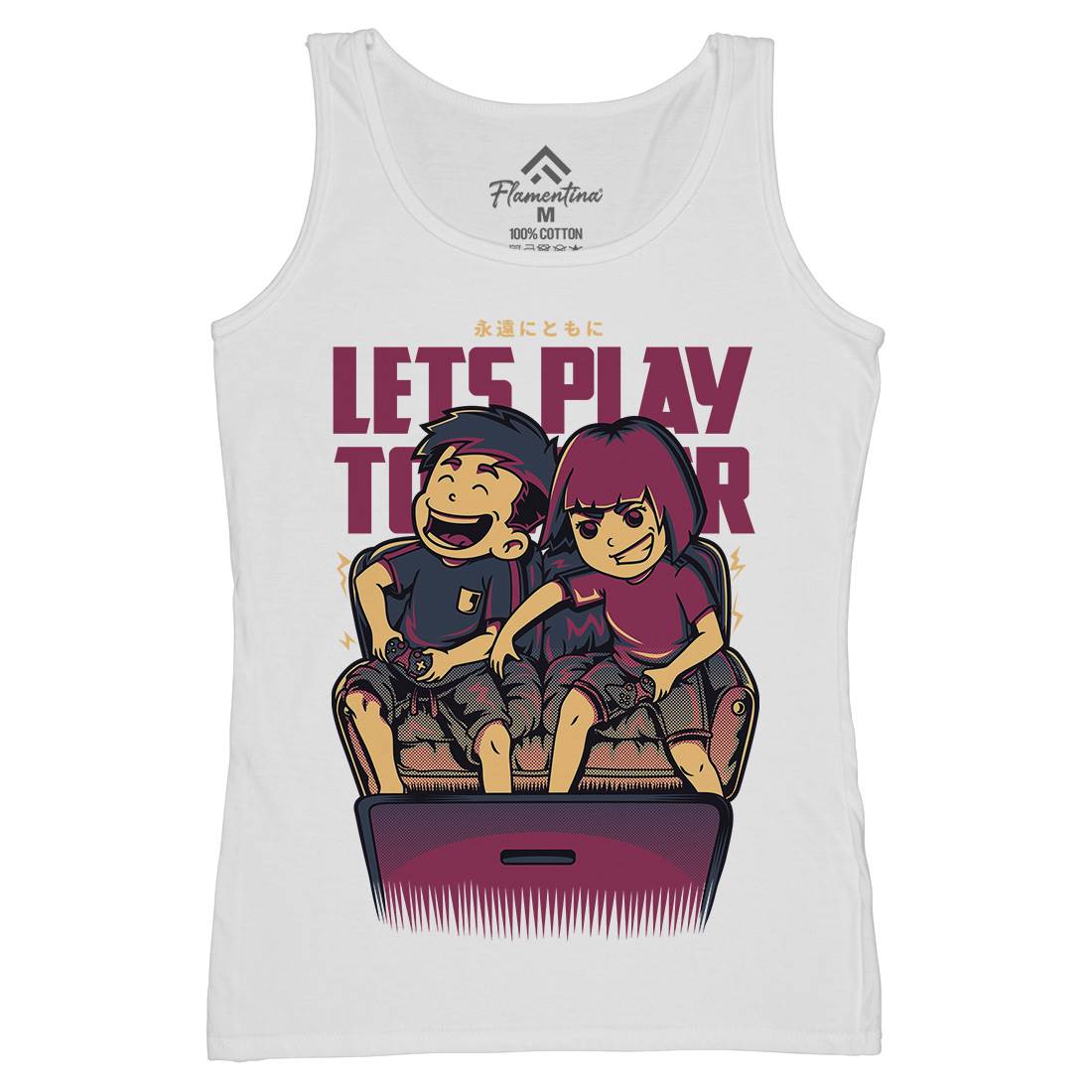 Lets Play Together Womens Organic Tank Top Vest Geek D635