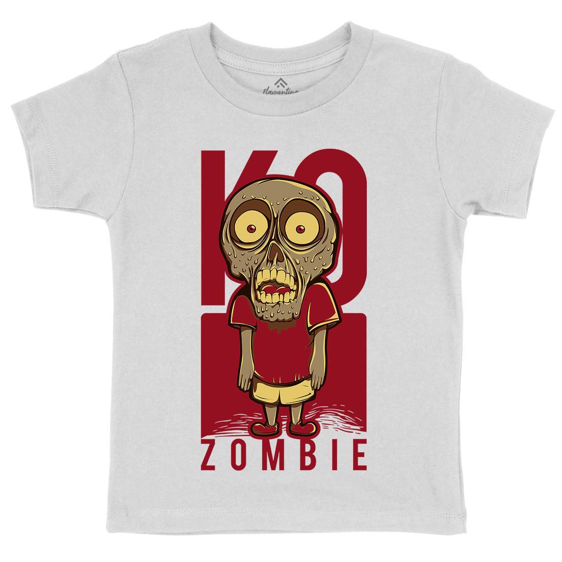 Little Zombie Kids Organic Crew Neck T-Shirt Funny D637