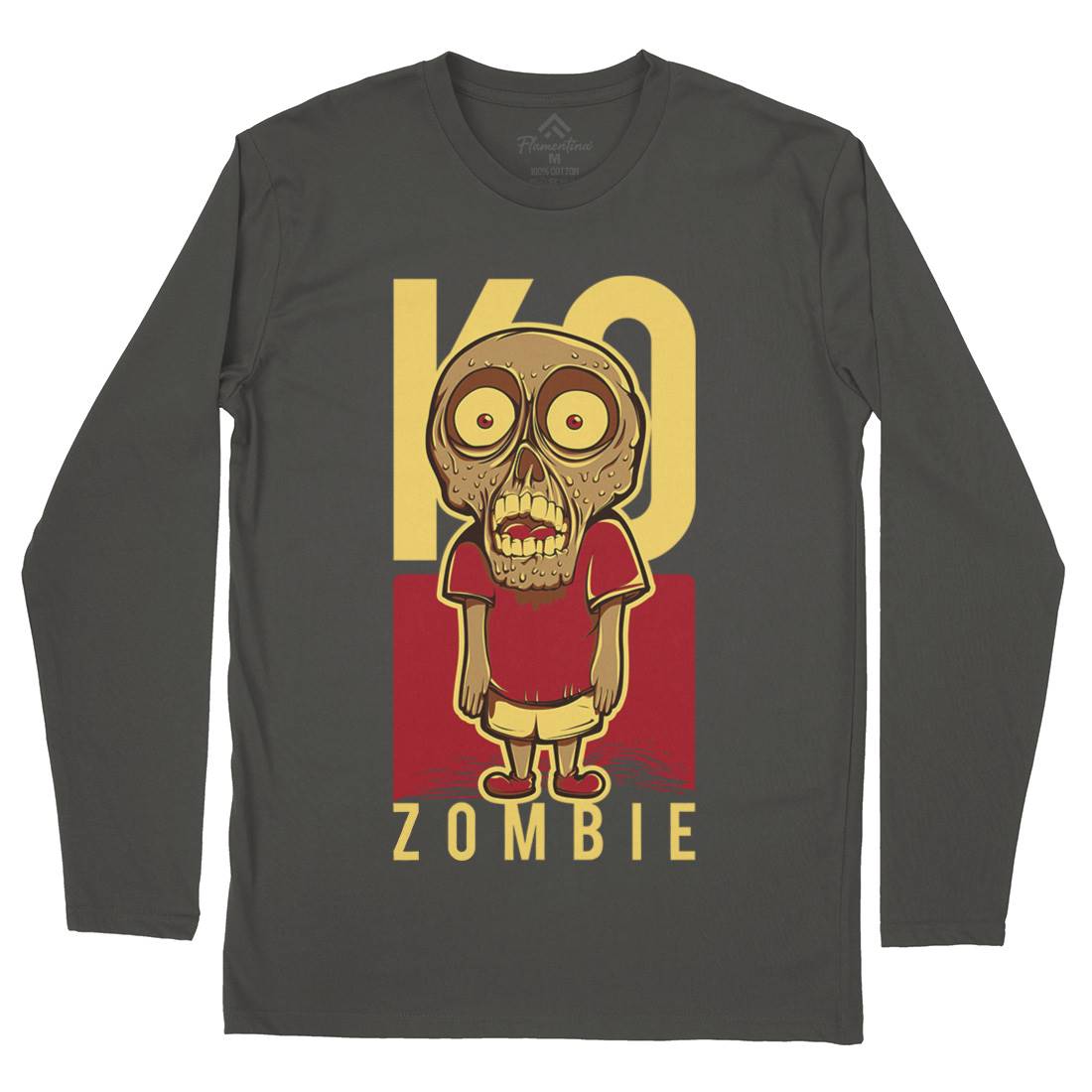 Little Zombie Mens Long Sleeve T-Shirt Funny D637