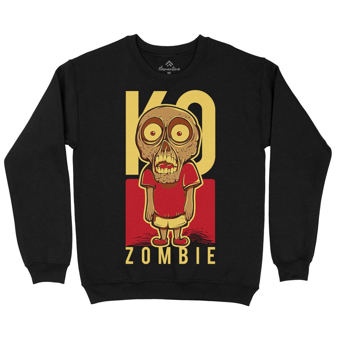 Little Zombie Mens Crew Neck Sweatshirt Funny D637