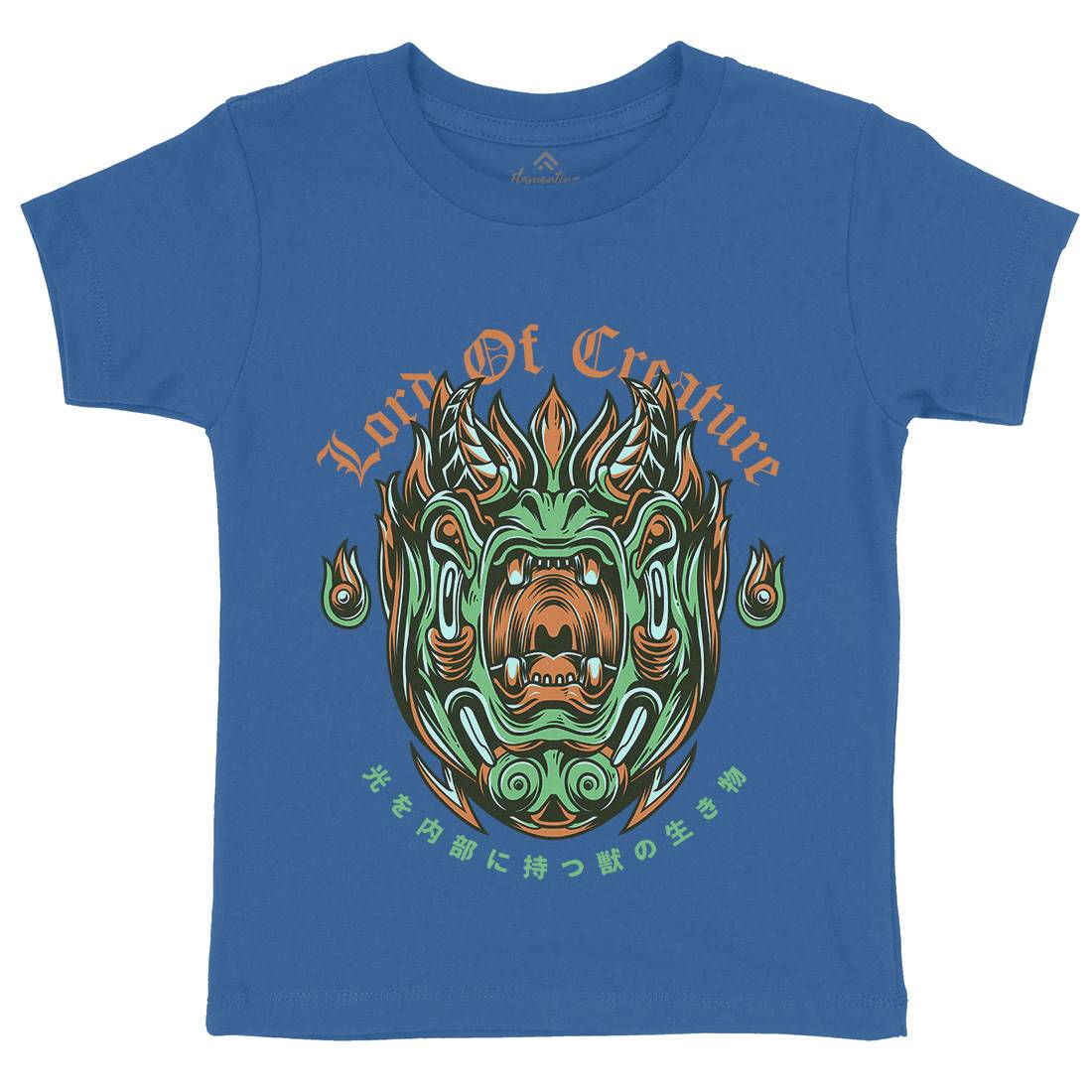 Lord Of Creature Kids Organic Crew Neck T-Shirt Horror D638