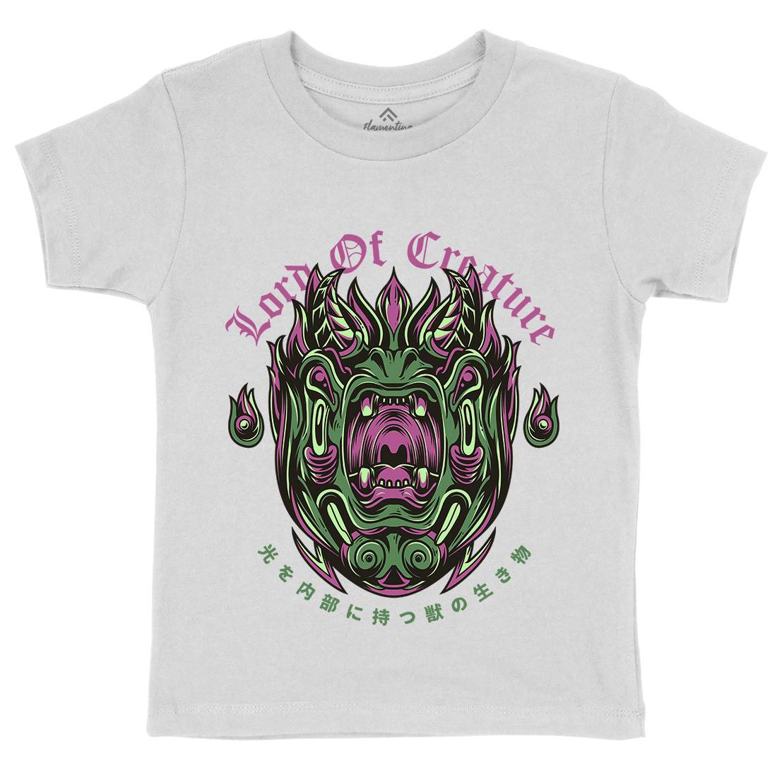 Lord Of Creature Kids Crew Neck T-Shirt Horror D638