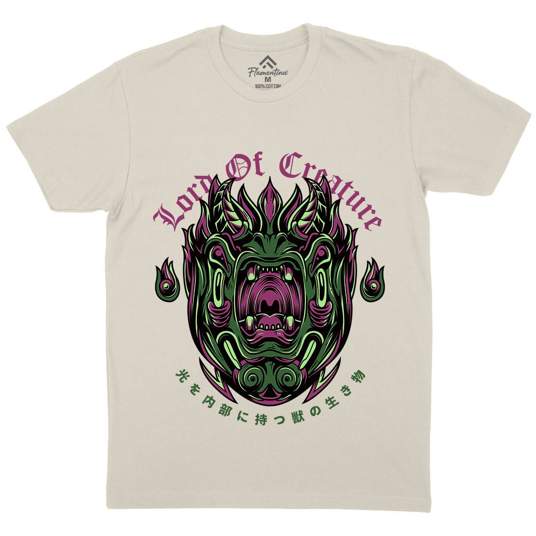 Lord Of Creature Mens Organic Crew Neck T-Shirt Horror D638