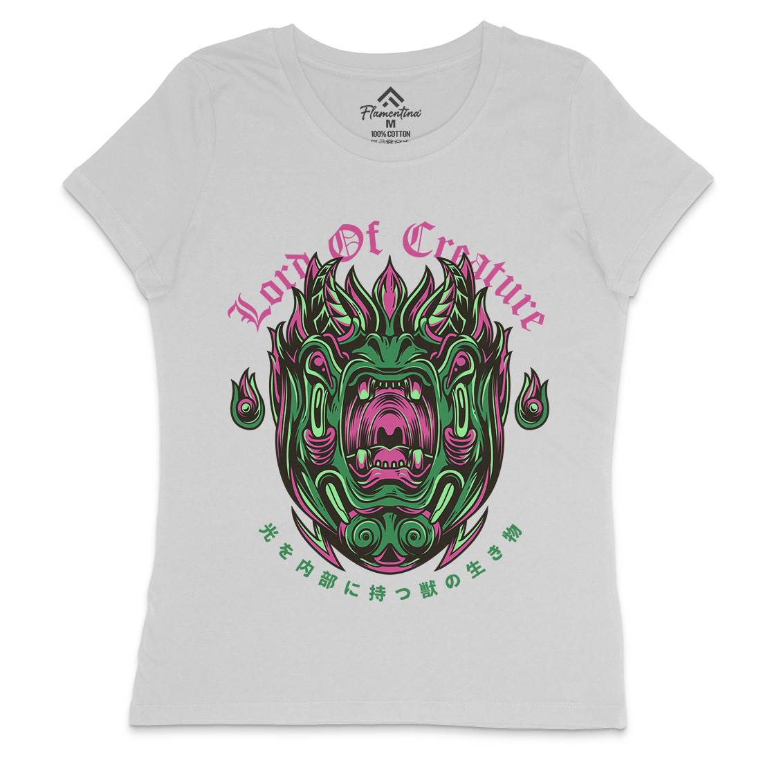 Lord Of Creature Womens Crew Neck T-Shirt Horror D638