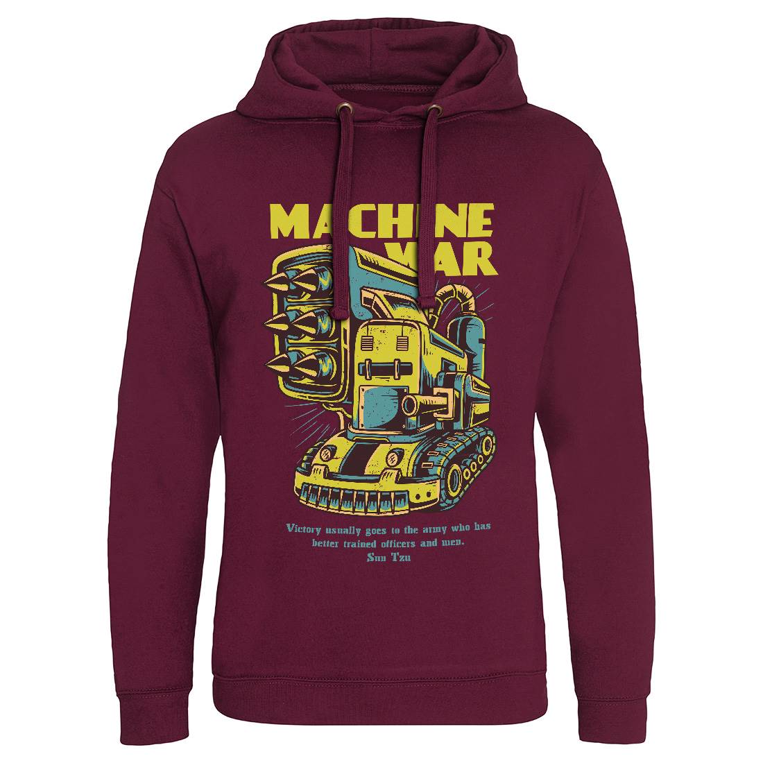 Machine War Mens Hoodie Without Pocket Army D639