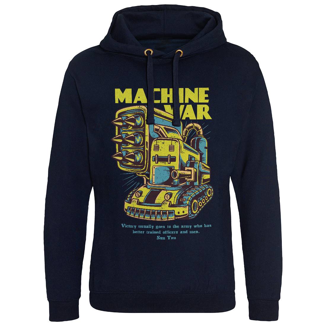 Machine War Mens Hoodie Without Pocket Army D639