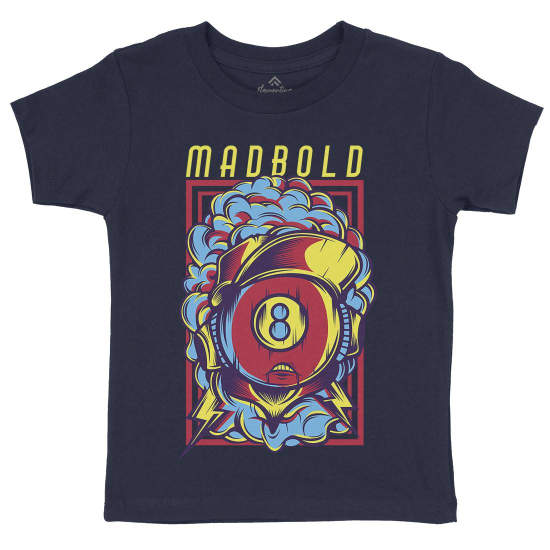 Mad Bold Kids Organic Crew Neck T-Shirt Sport D640