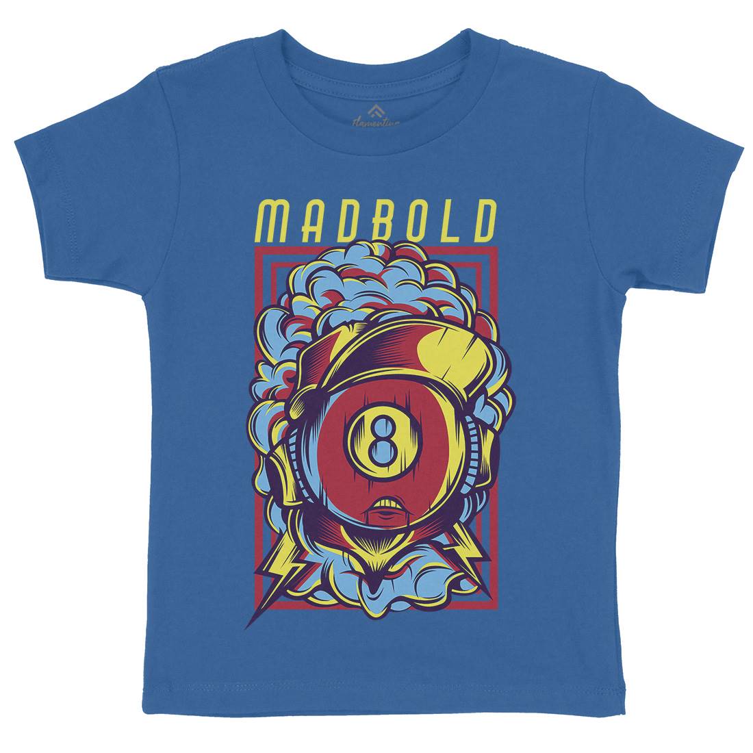 Mad Bold Kids Crew Neck T-Shirt Sport D640