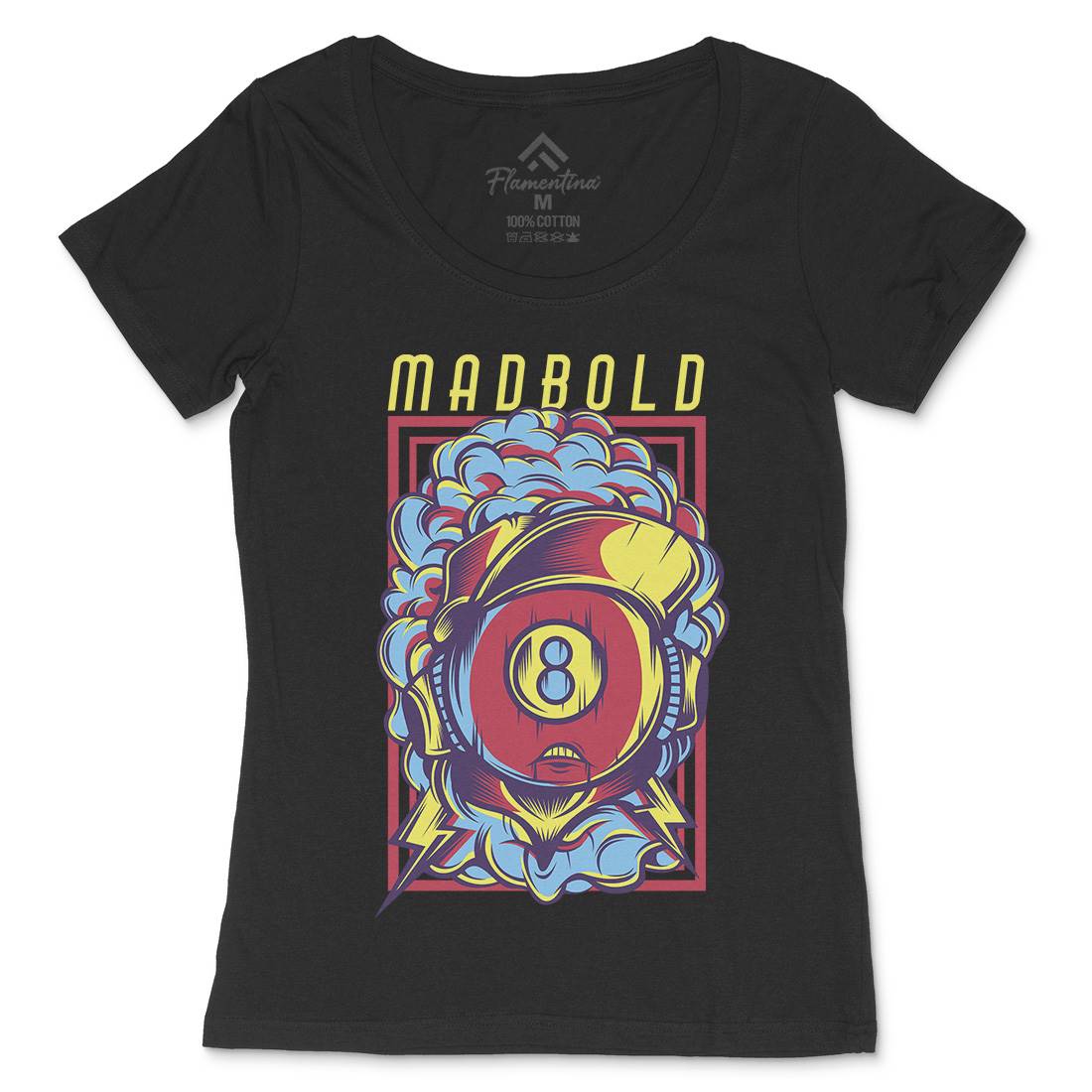 Mad Bold Womens Scoop Neck T-Shirt Sport D640