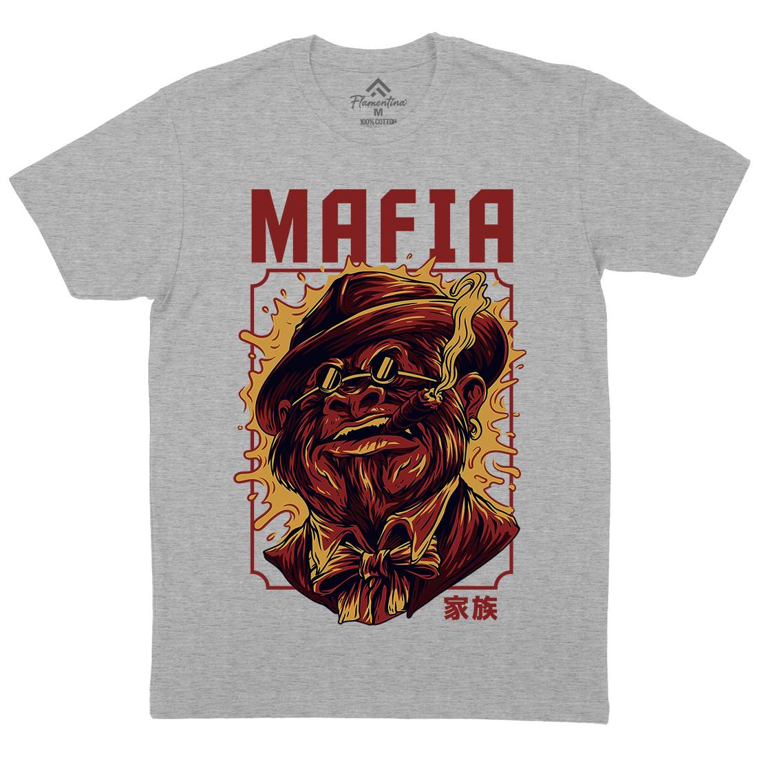 Mafia Ape Mens Crew Neck T-Shirt Animals D641
