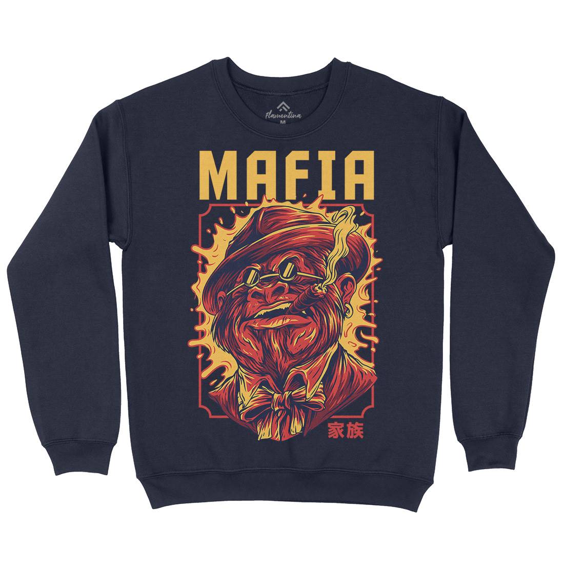 Mafia Ape Mens Crew Neck Sweatshirt Animals D641