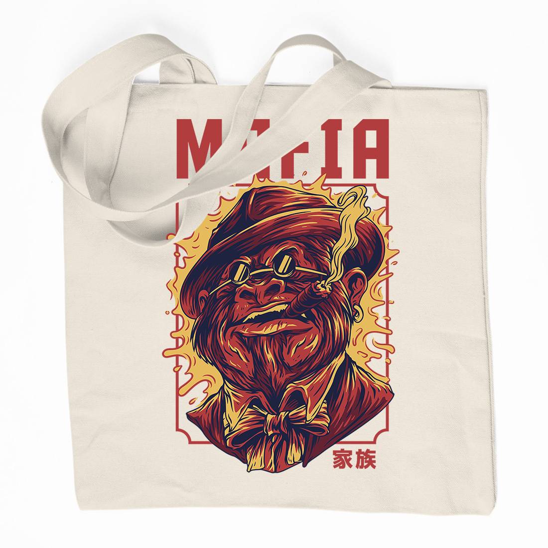 Mafia Ape Organic Premium Cotton Tote Bag Animals D641