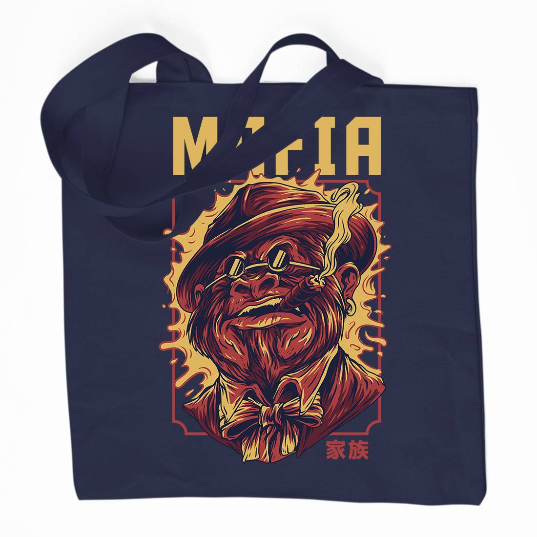 Mafia Ape Organic Premium Cotton Tote Bag Animals D641