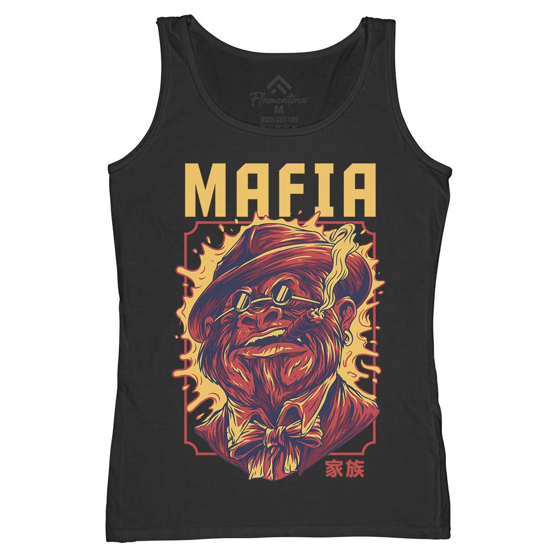 Mafia Ape Womens Organic Tank Top Vest Animals D641