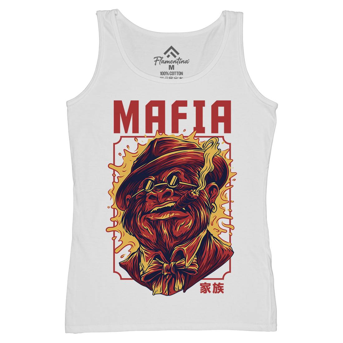 Mafia Ape Womens Organic Tank Top Vest Animals D641