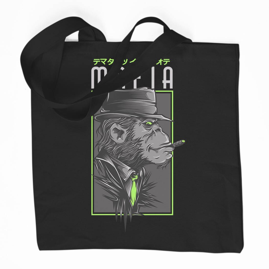 Mafia Monkey Organic Premium Cotton Tote Bag Animals D642