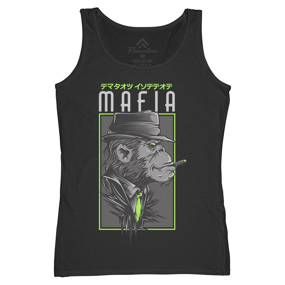 Mafia Monkey Womens Organic Tank Top Vest Animals D642