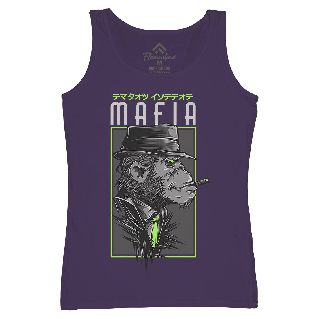 Mafia Monkey Womens Organic Tank Top Vest Animals D642