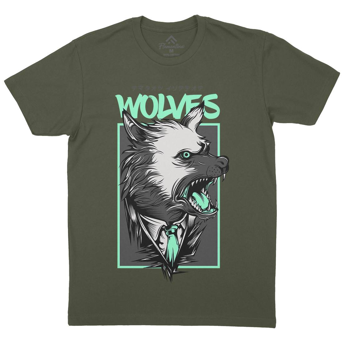 Mafia Wolves Mens Crew Neck T-Shirt Animals D643