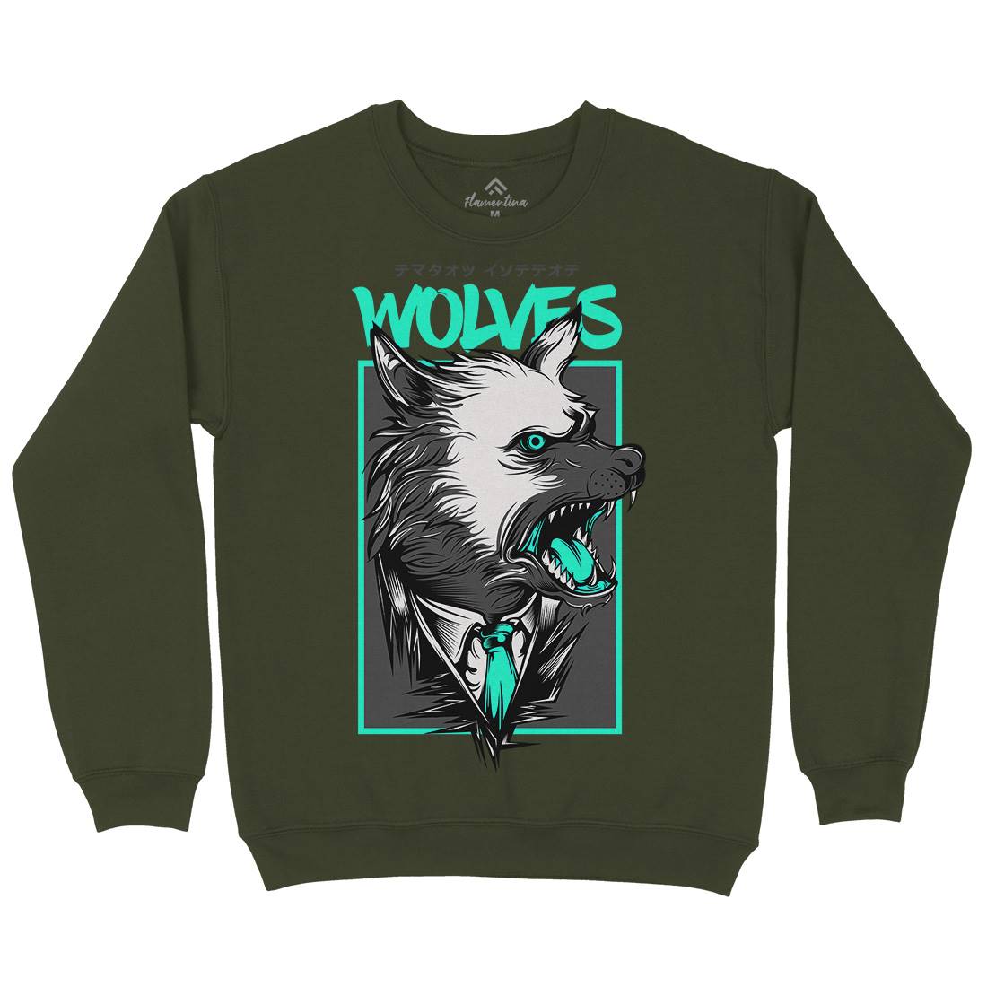 Mafia Wolves Mens Crew Neck Sweatshirt Animals D643