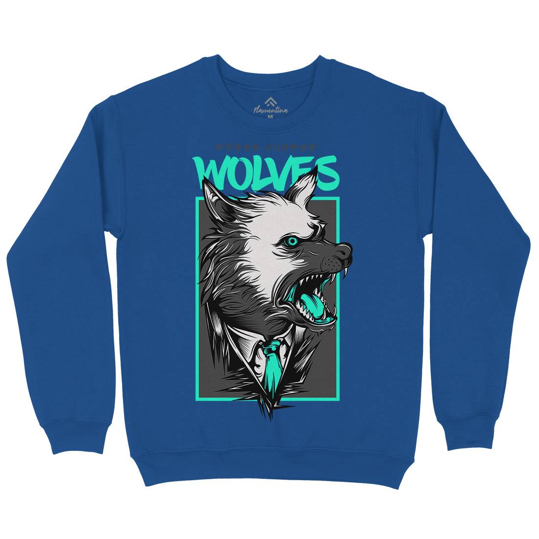 Mafia Wolves Kids Crew Neck Sweatshirt Animals D643