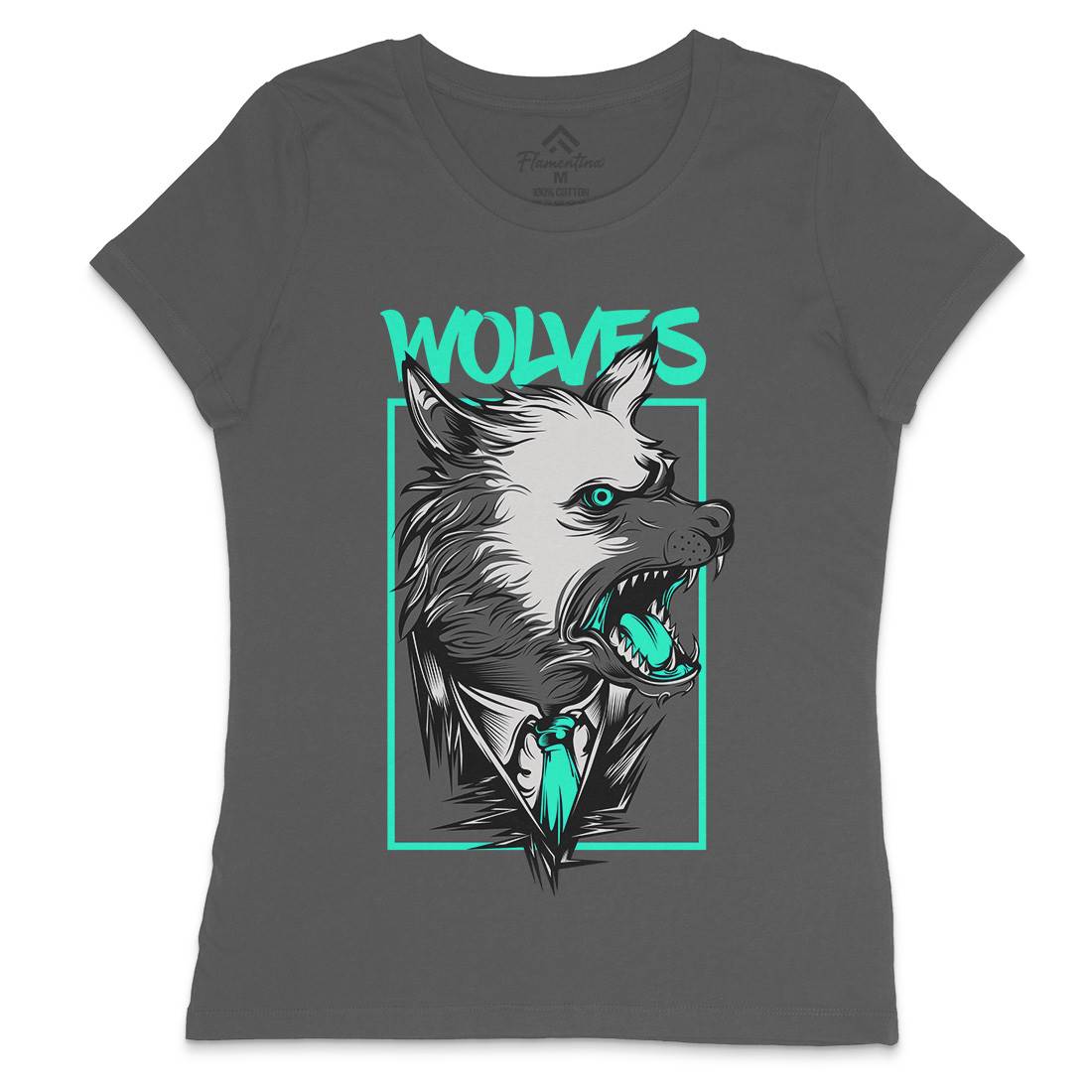 Mafia Wolves Womens Crew Neck T-Shirt Animals D643