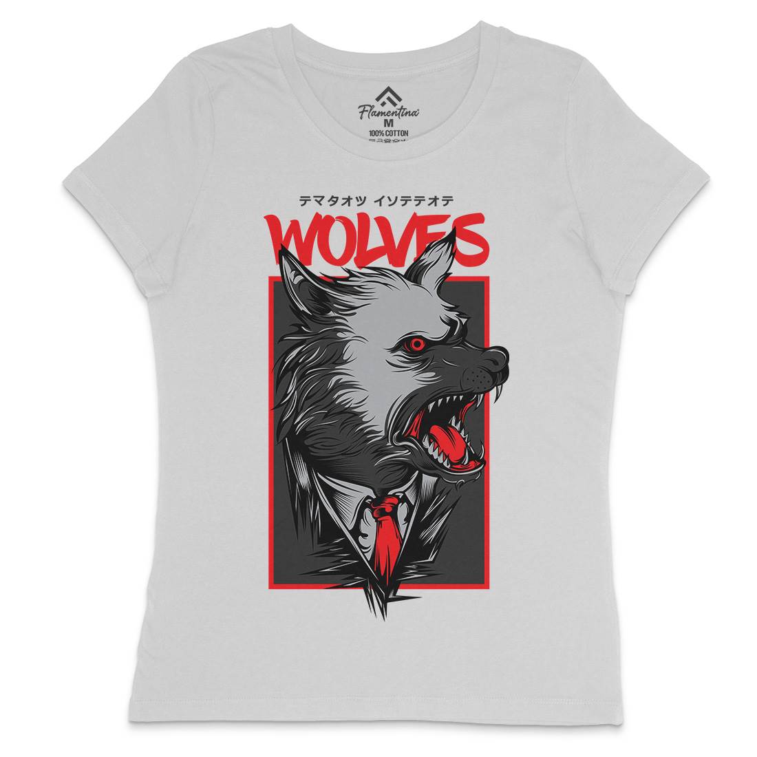 Mafia Wolves Womens Crew Neck T-Shirt Animals D643