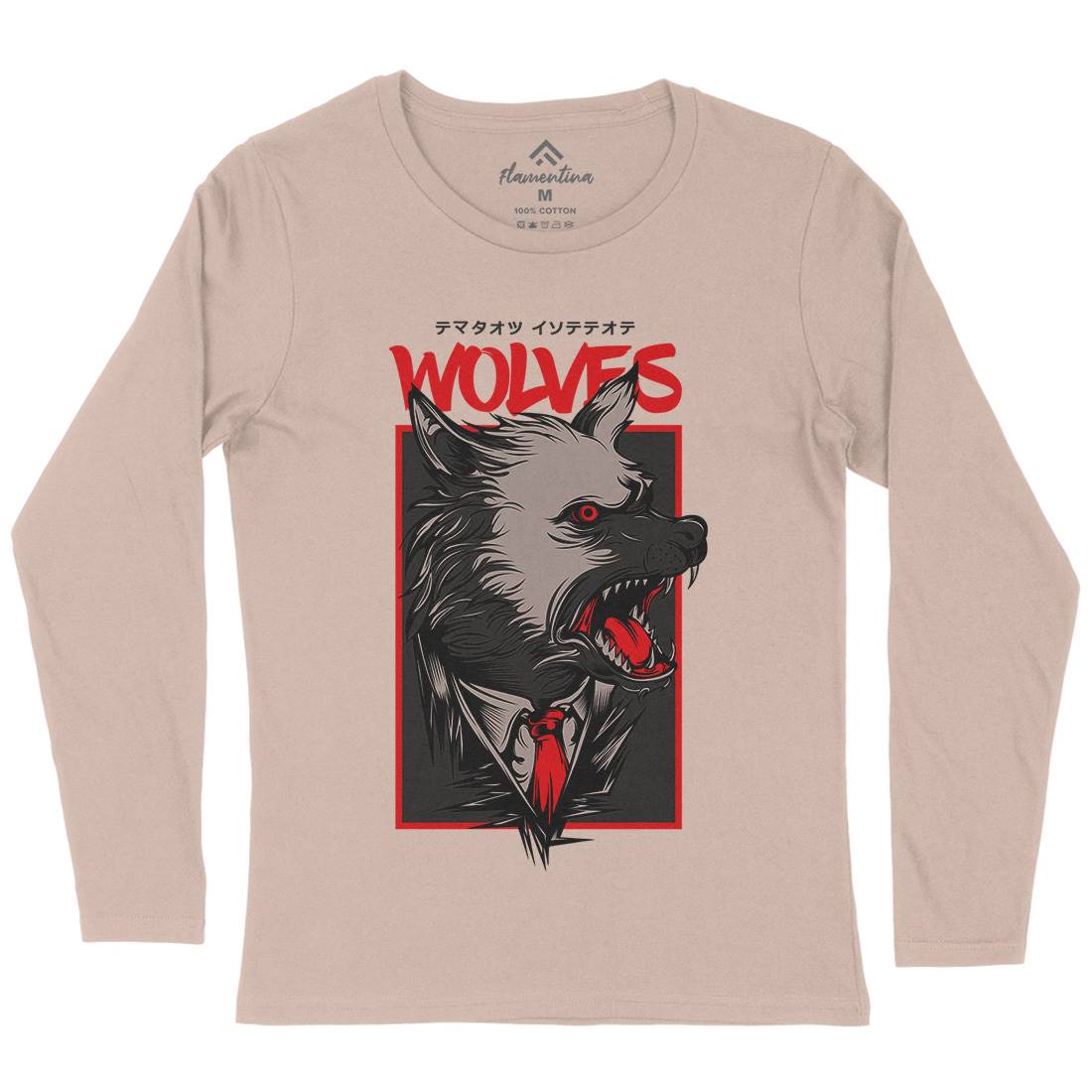 Mafia Wolves Womens Long Sleeve T-Shirt Animals D643