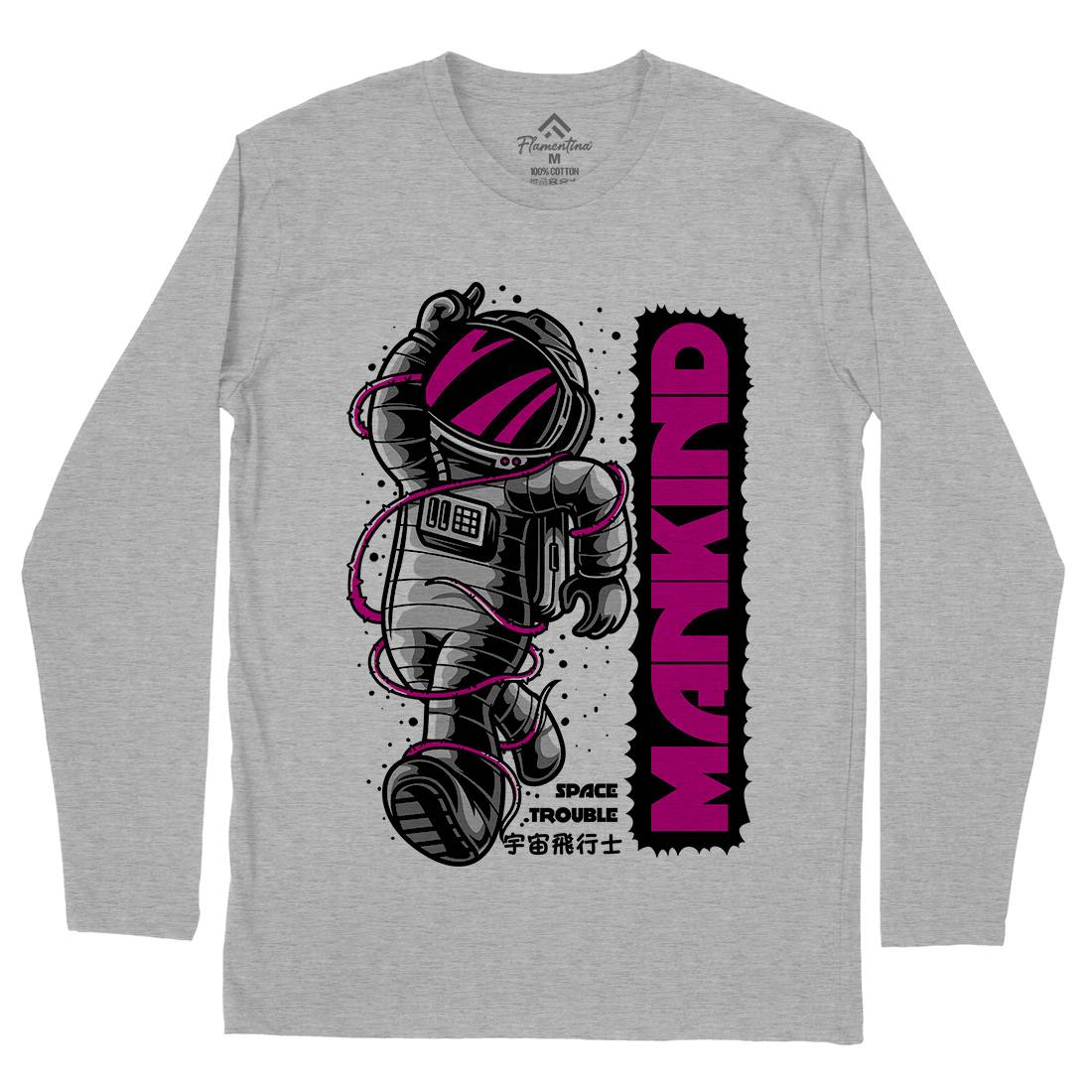 Mankind Mens Long Sleeve T-Shirt Space D644