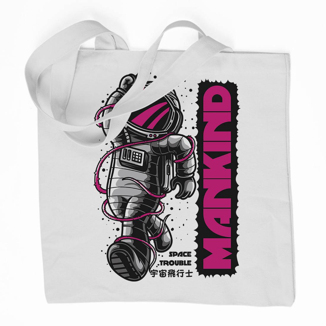 Mankind Organic Premium Cotton Tote Bag Space D644