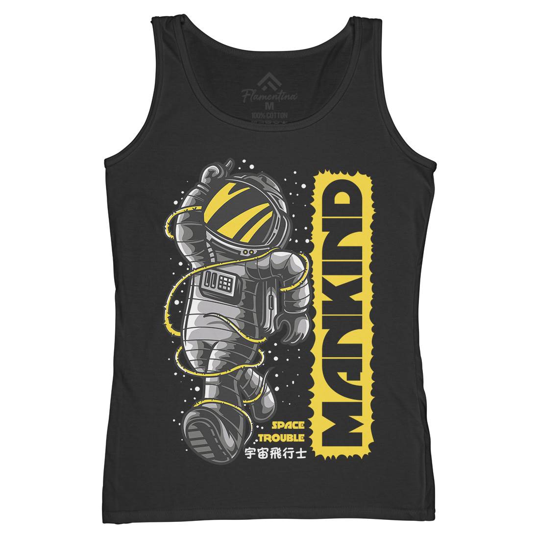 Mankind Womens Organic Tank Top Vest Space D644