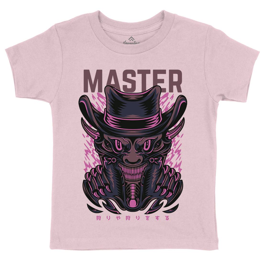 Master Trick Kids Crew Neck T-Shirt Horror D646