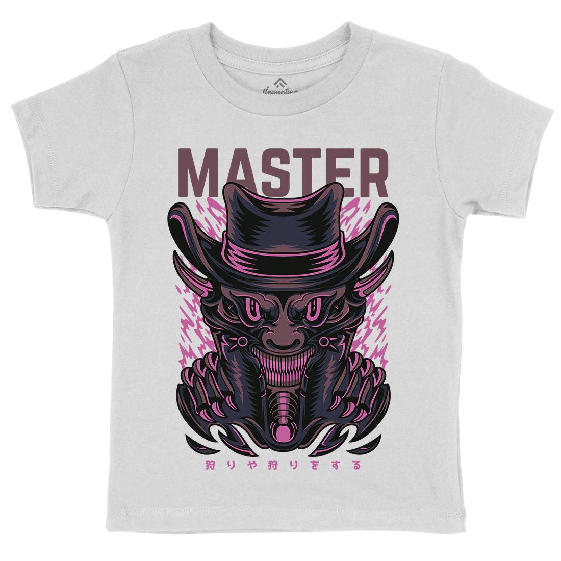 Master Trick Kids Organic Crew Neck T-Shirt Horror D646