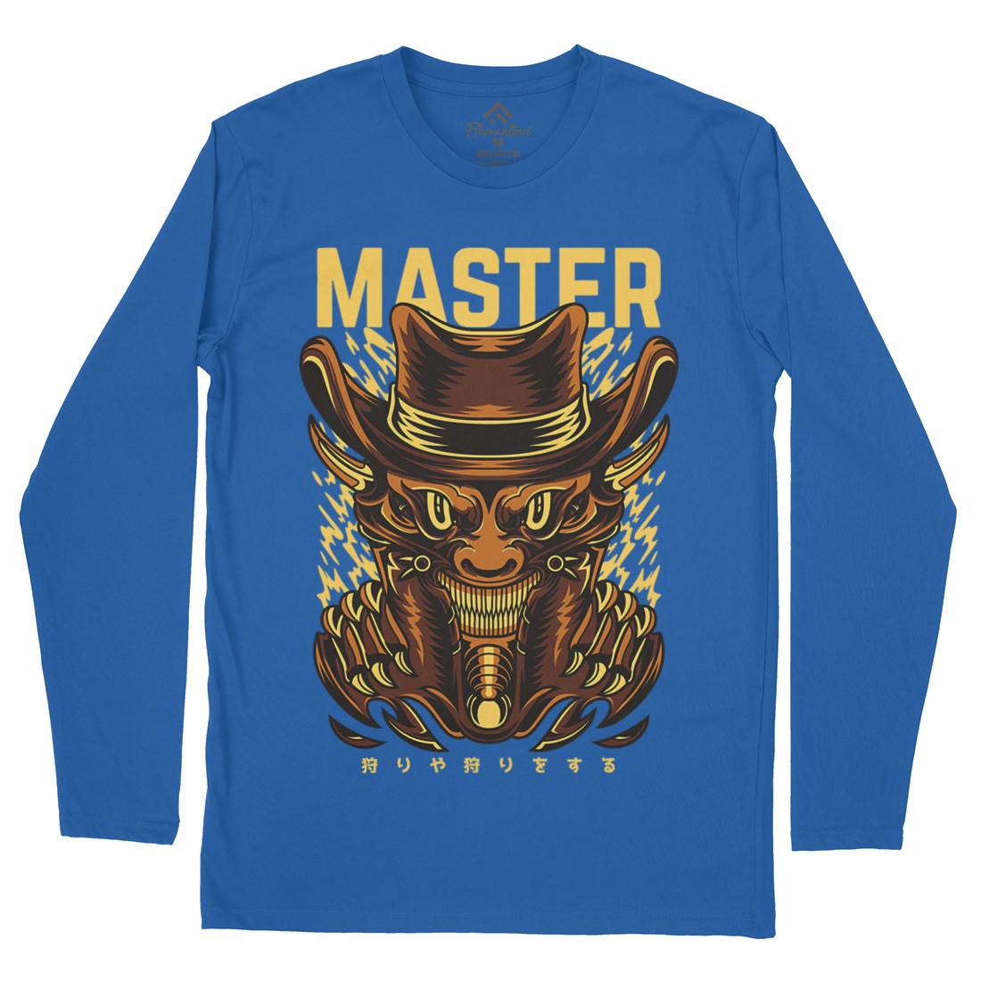 Master Trick Mens Long Sleeve T-Shirt Horror D646