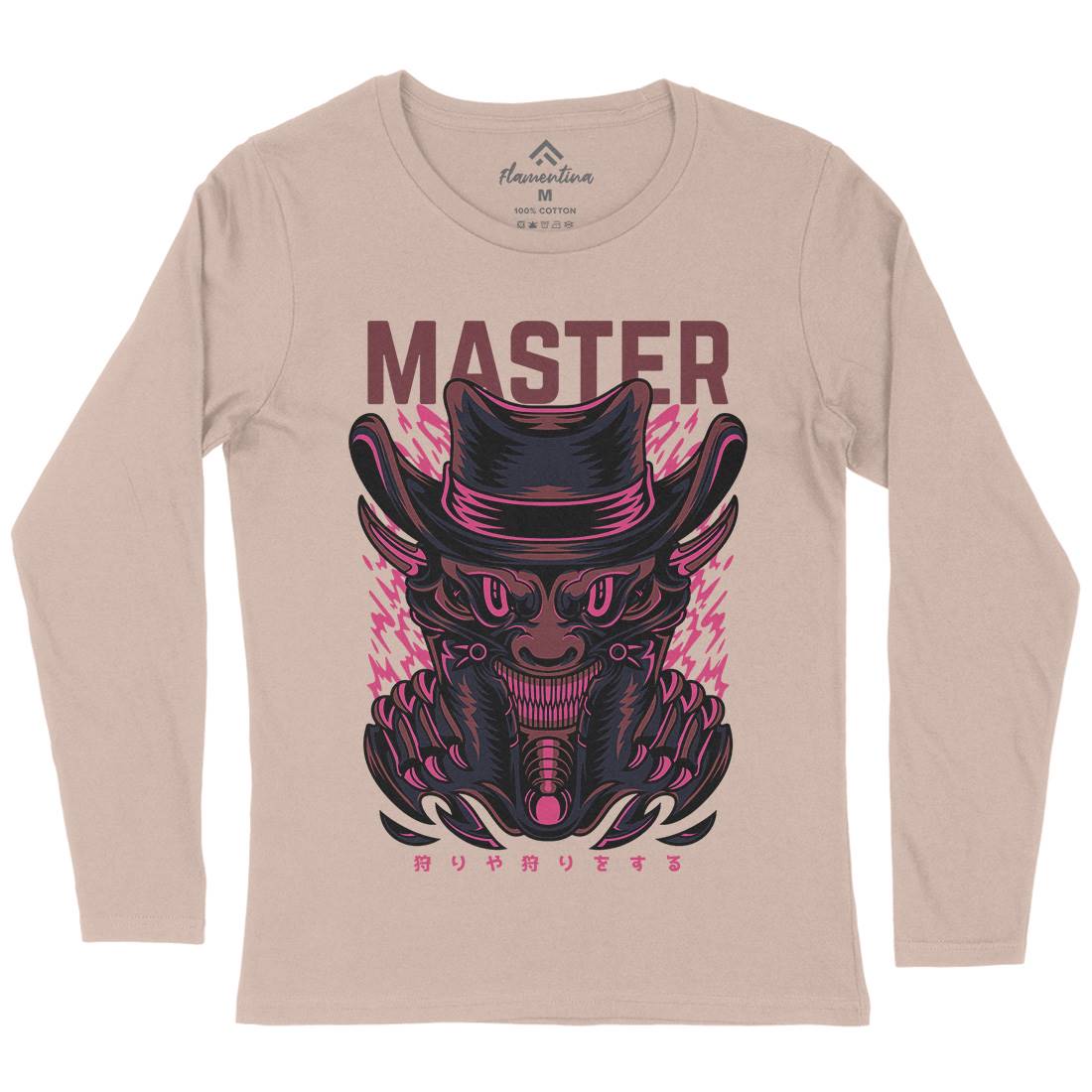 Master Trick Womens Long Sleeve T-Shirt Horror D646